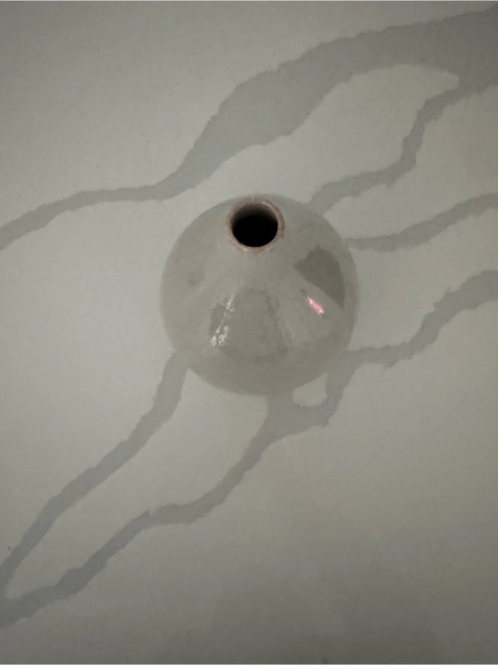 West Elm Neutral Ceramic Teardrop Vase - Home Accents